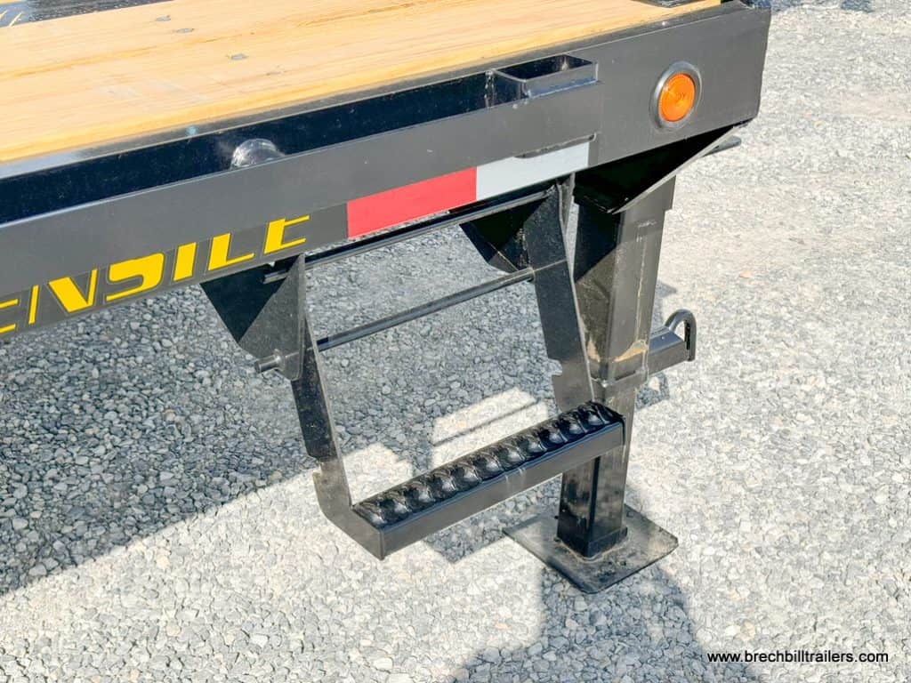 A step on the side of the trailer.