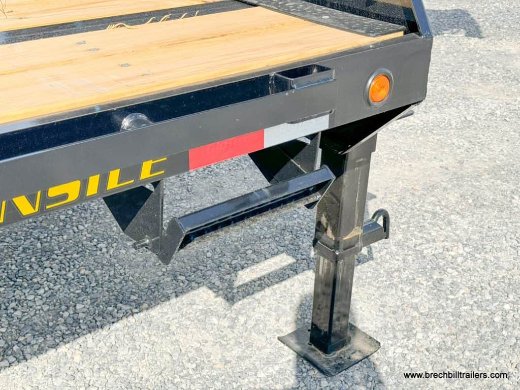 Close up of the Big Tex 16K Tandem Axle Gooseneck Trailer