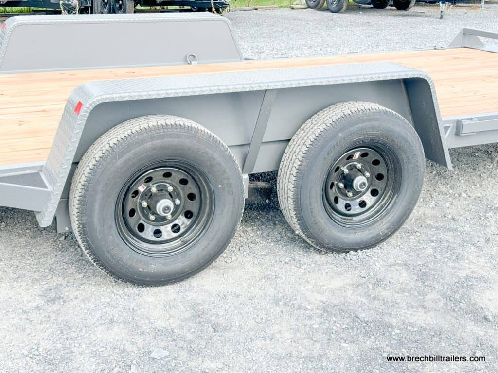 Wheels on the Bwise EH 10K Low Pro Equipment Trailer