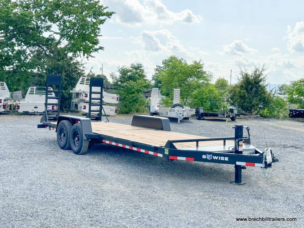 Front of Bwise Heavy Duty 14k Equipment Trailer