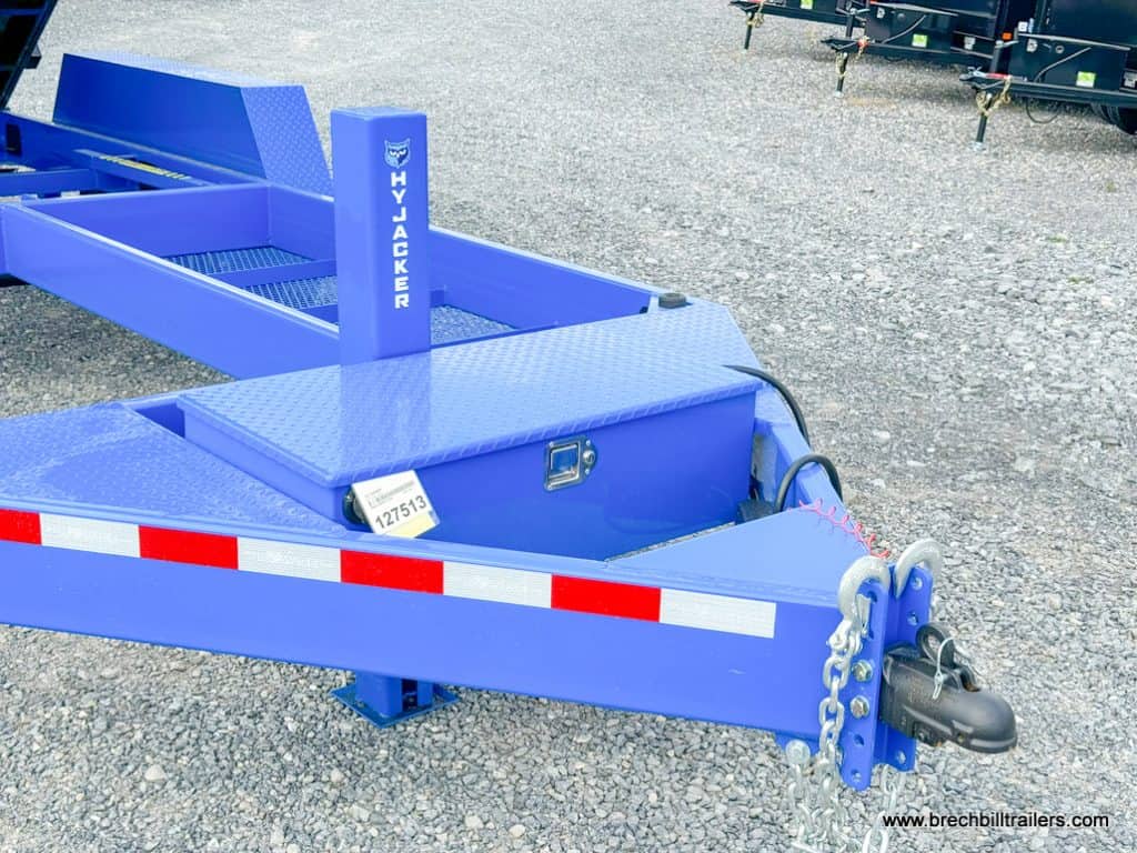 Trailer coupler and toolbox.