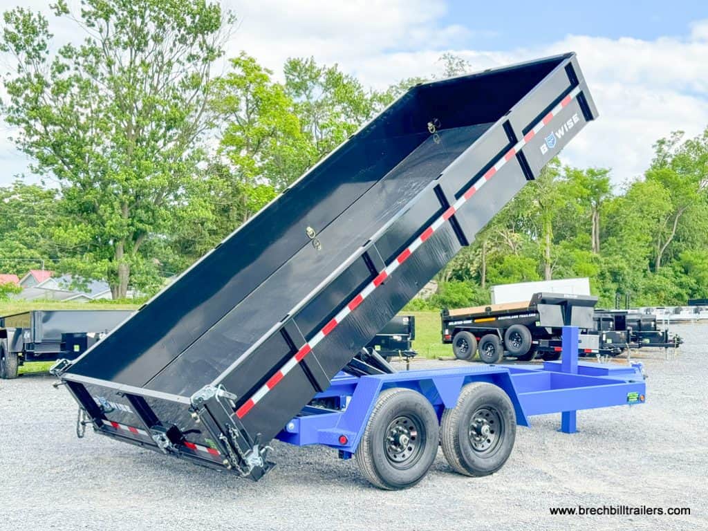 Bwise DLP 15.4K Heavy Duty Dump Trailer on display.