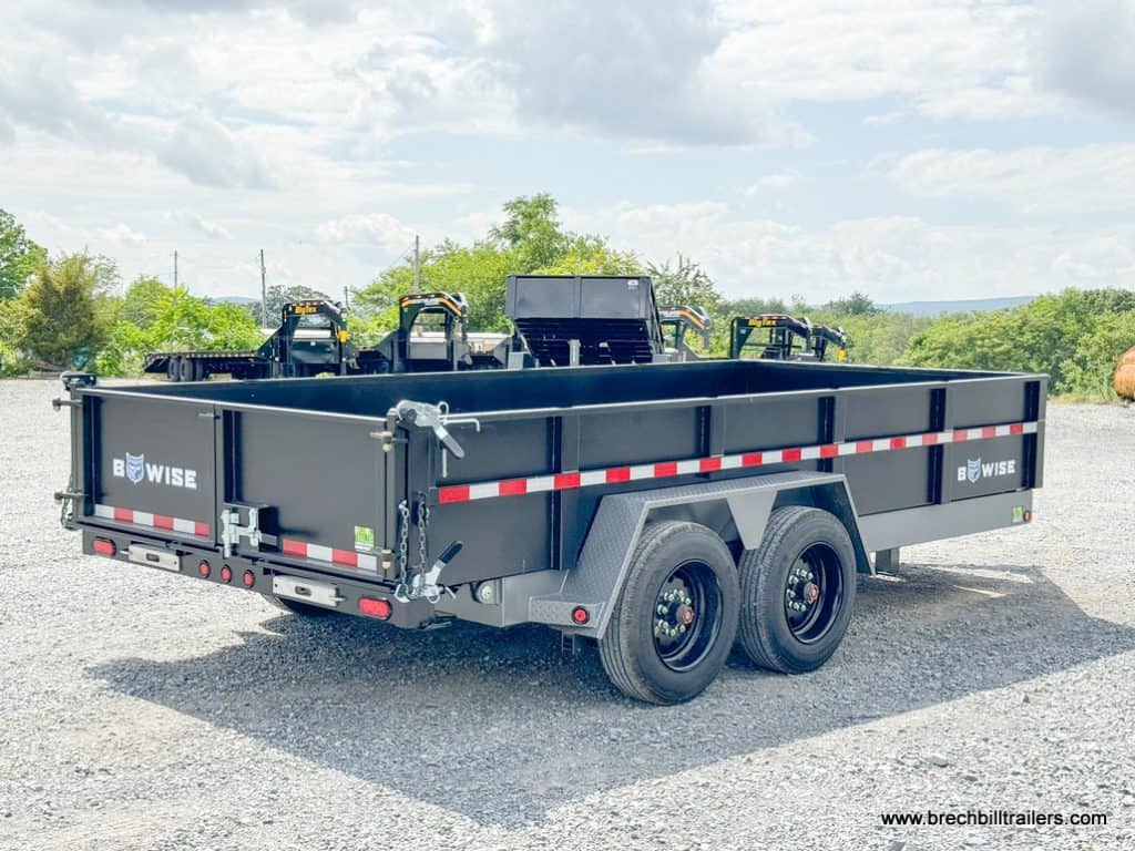 A black DLP16-17 Bwise 7x16 trailer.