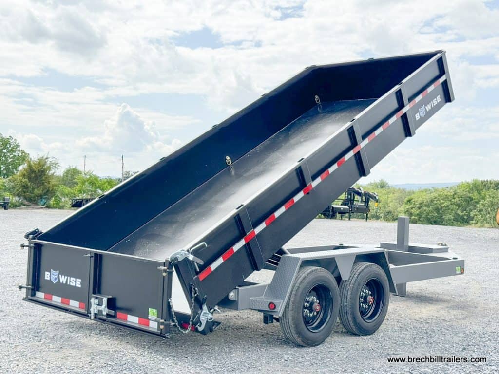 The Bwise 7x16 DLP Heavy Duty Dump Trailer in du