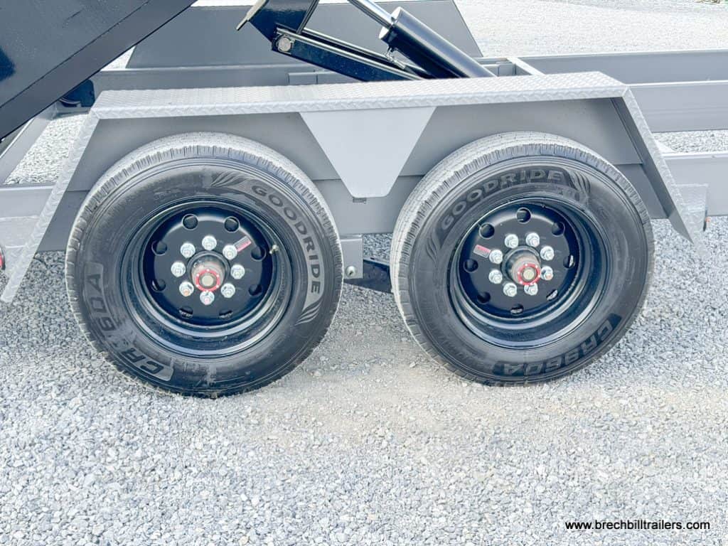 Brand new black wheels with Goodride tires.