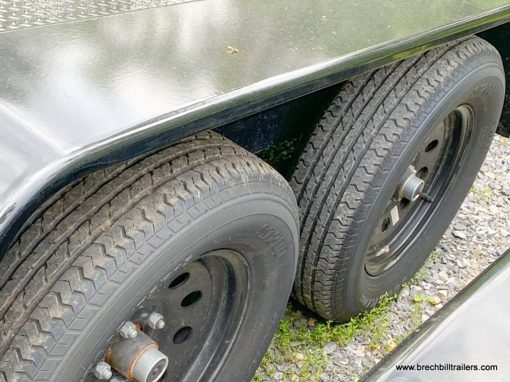 Like New Bwise 7K Car-Hauler Trailer wheels