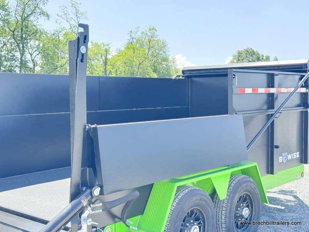 Looking in the Bwise DU 15.4K Ultimate Dump Trailer