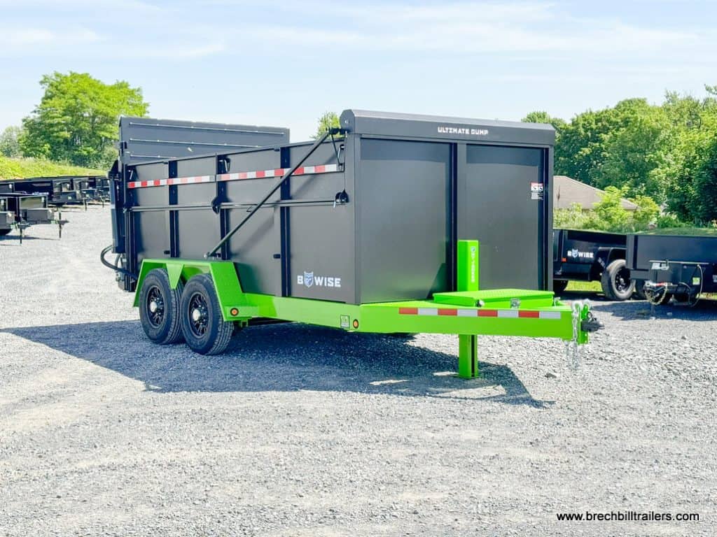 A new 7x14 Bwise DU 15.4K Ultimate Dump Trailer
