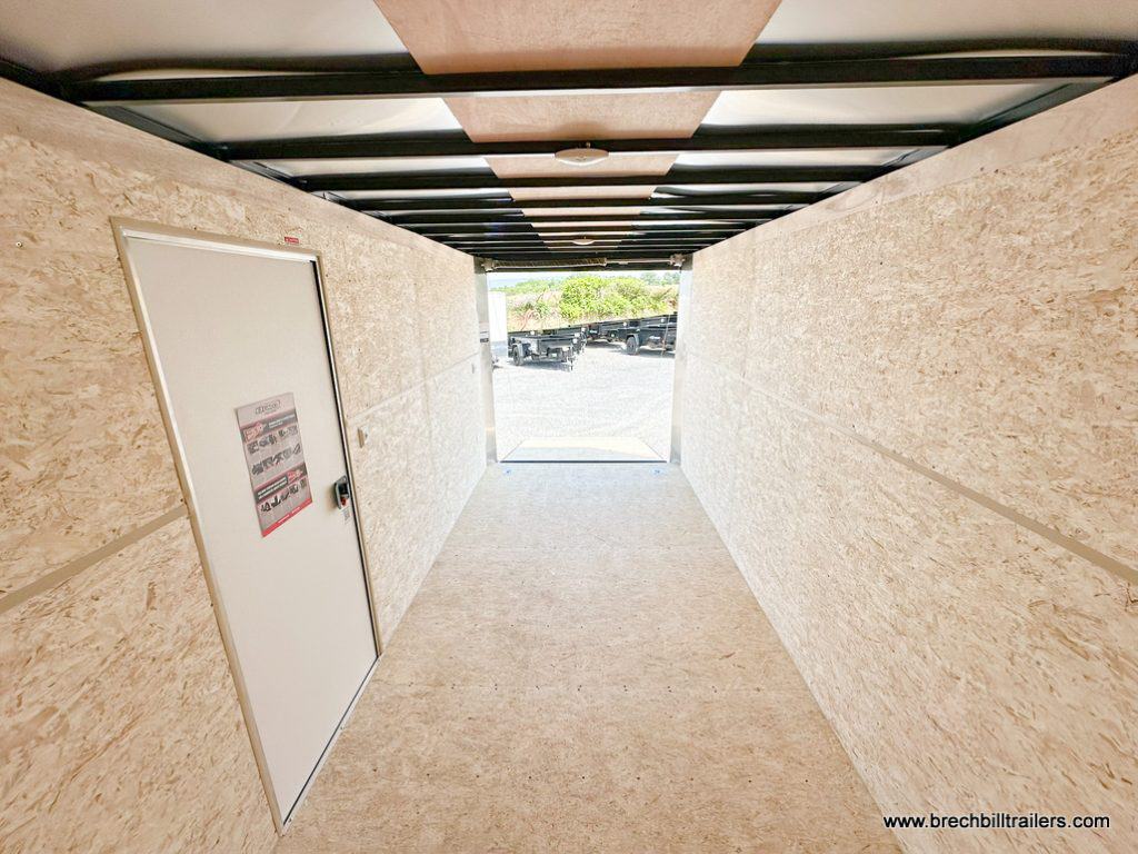 Inside the Bravo 7K Scout Enclosed Cargo Trailer