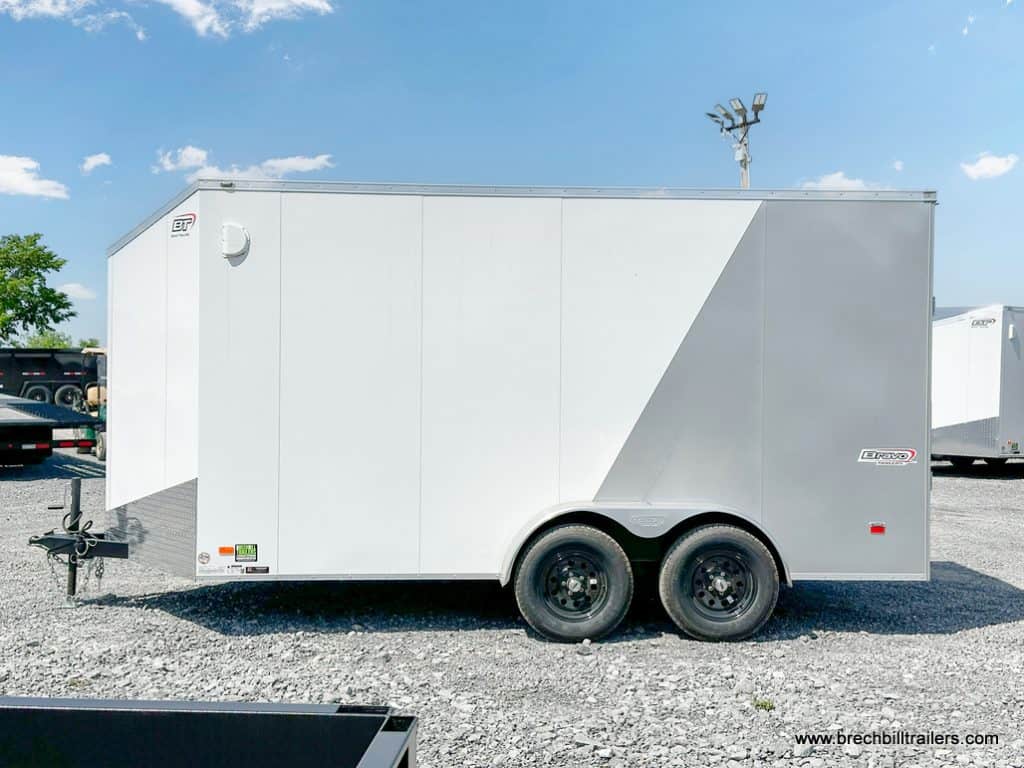 Side view of the Bravo 7K Scout Enclosed Cargo Trailer