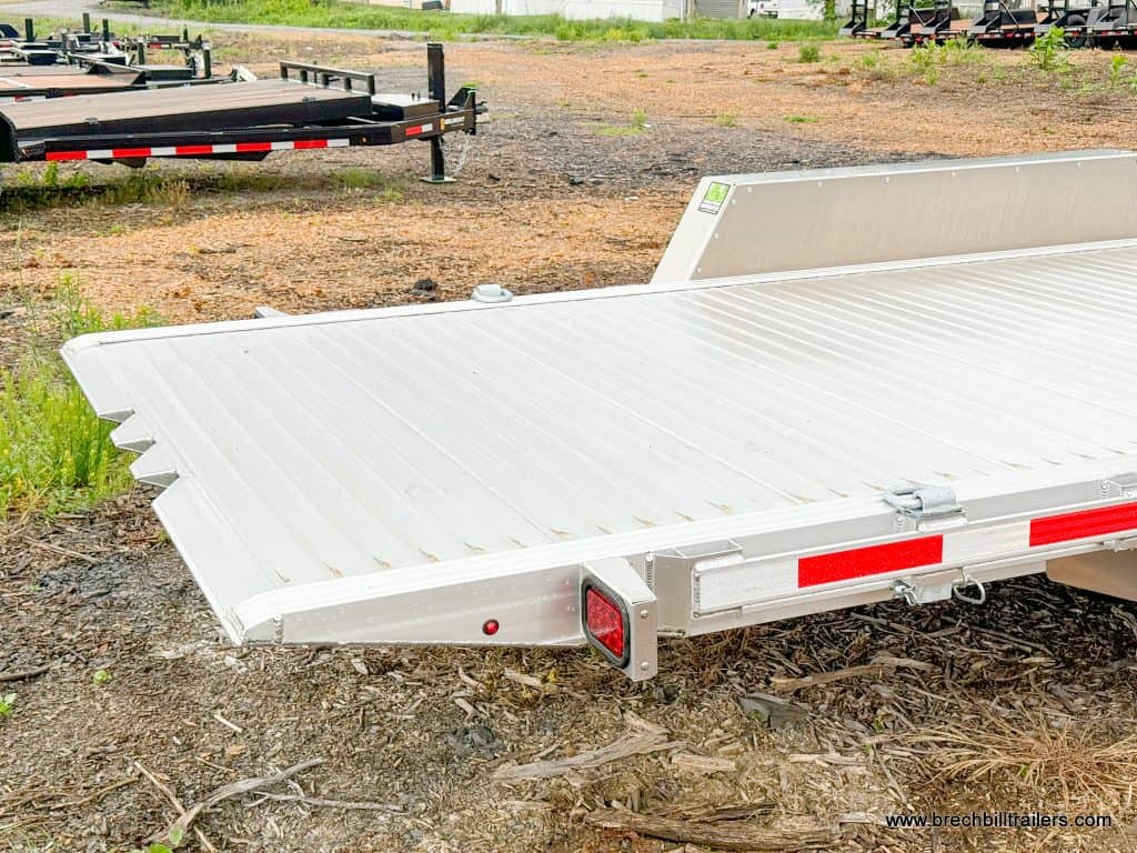Rear of the EBY tilt trailer.
