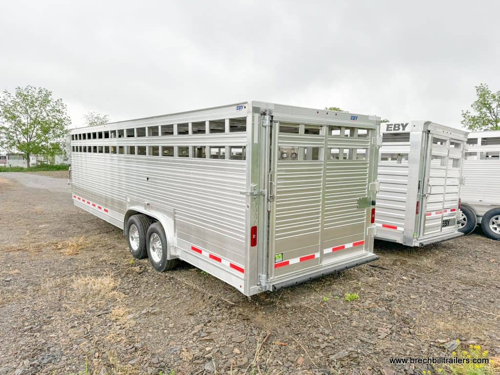 Side of the EBY 19K Ruff Neck Livestock Trailer