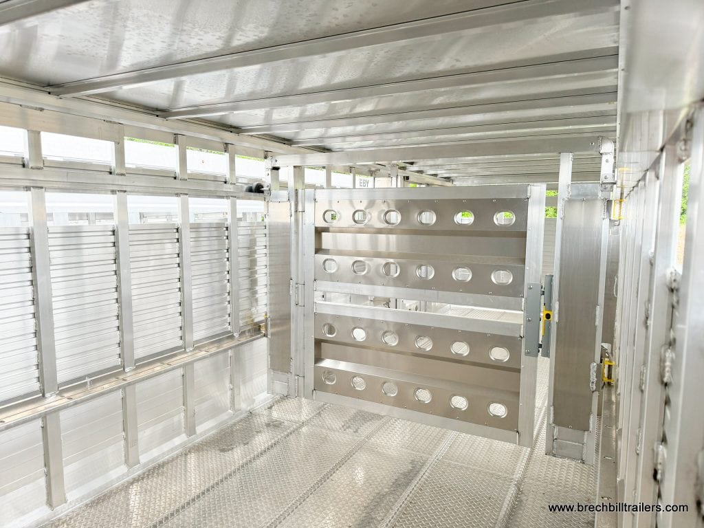 Interior of the EBY 19K Ruff Neck Livestock Trailer
