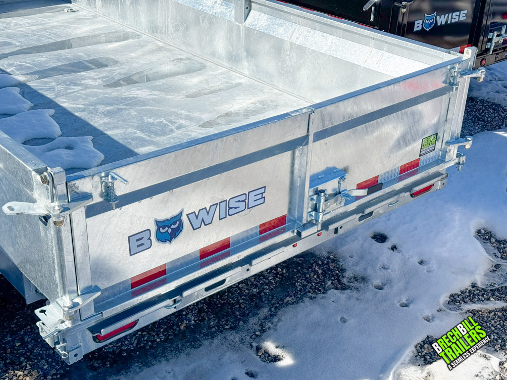 Bwise HD 14k Dump Trailer parked at the dealership