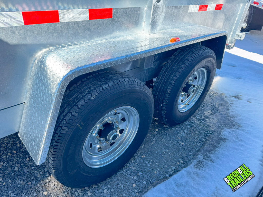 Wheels on the Bwise HD 14k Dump Trailer