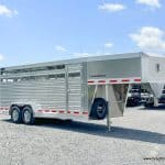 A 7x20 EBY 14K Maverick Gooseneck Livestock Trailer.