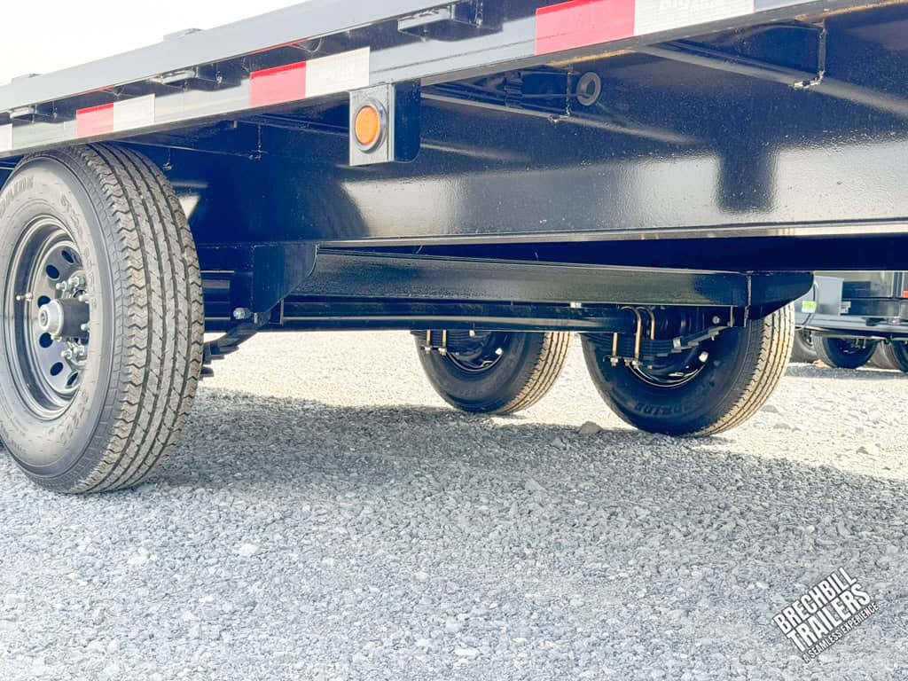 Bottom view showing the axles.