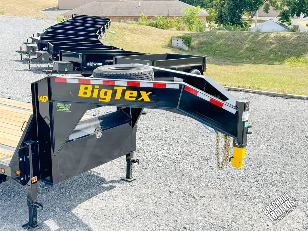 Gooseneck with tire mounted on top.