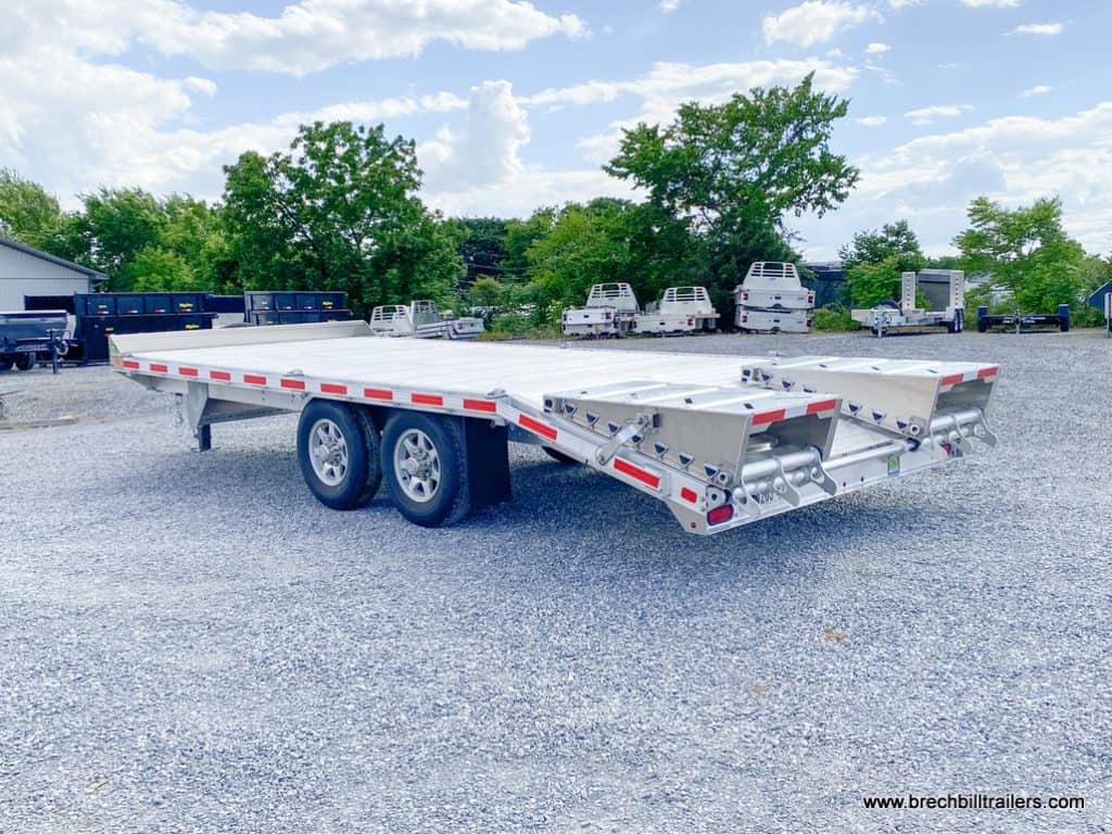 Trailer's condition shown from the rear.
