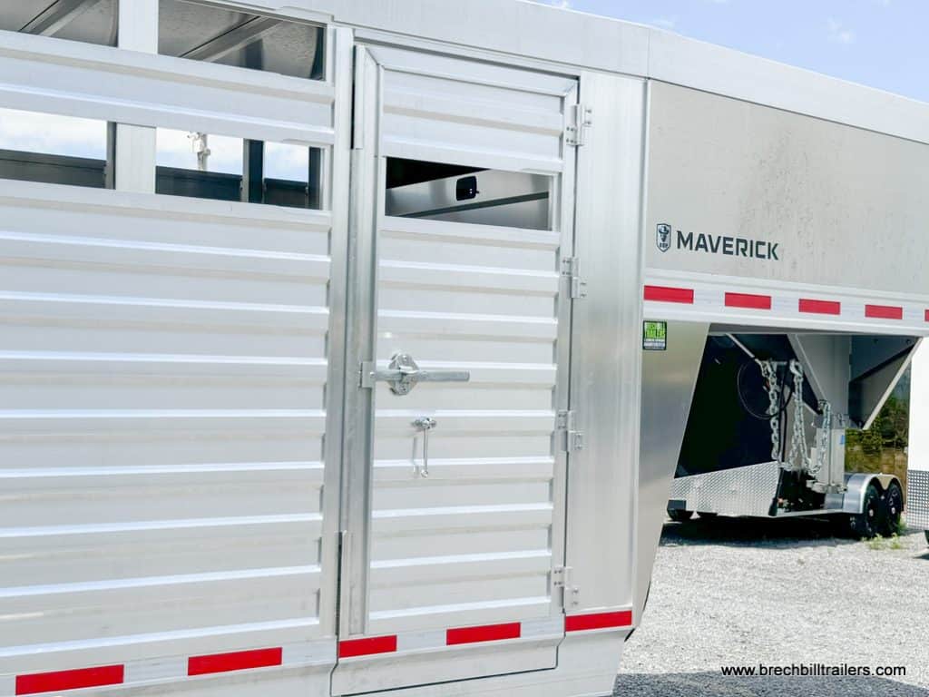 Closed door on the trailer.