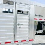 Closed door on the trailer.