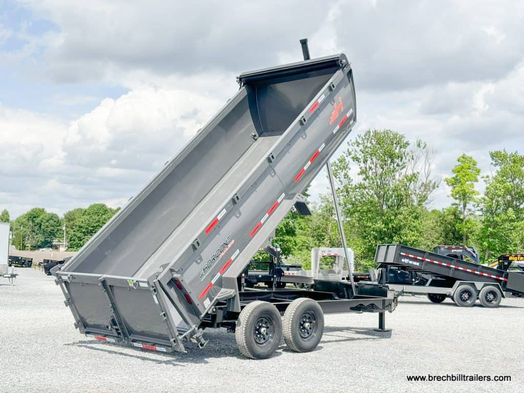 Large 16ft long Horizon HD 14k Dump Trailer