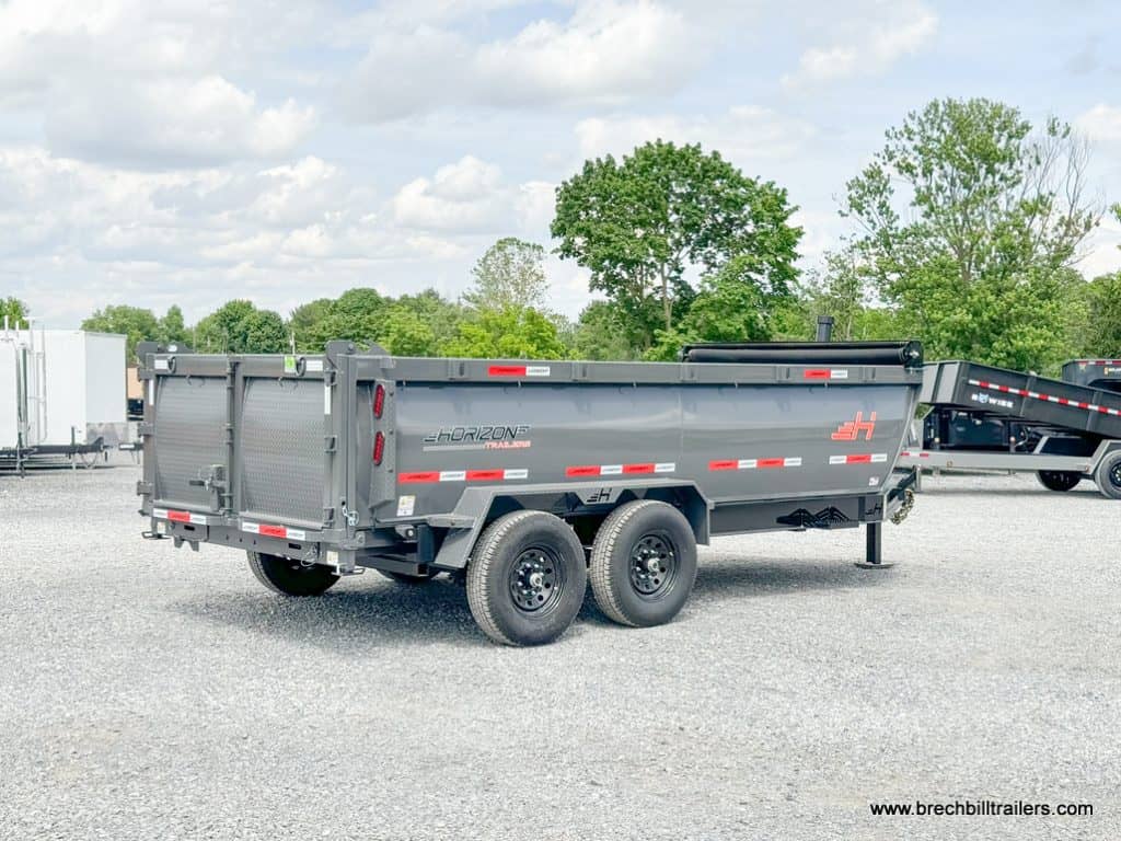 Side view of the Horizon HD 14k Dump Trailer