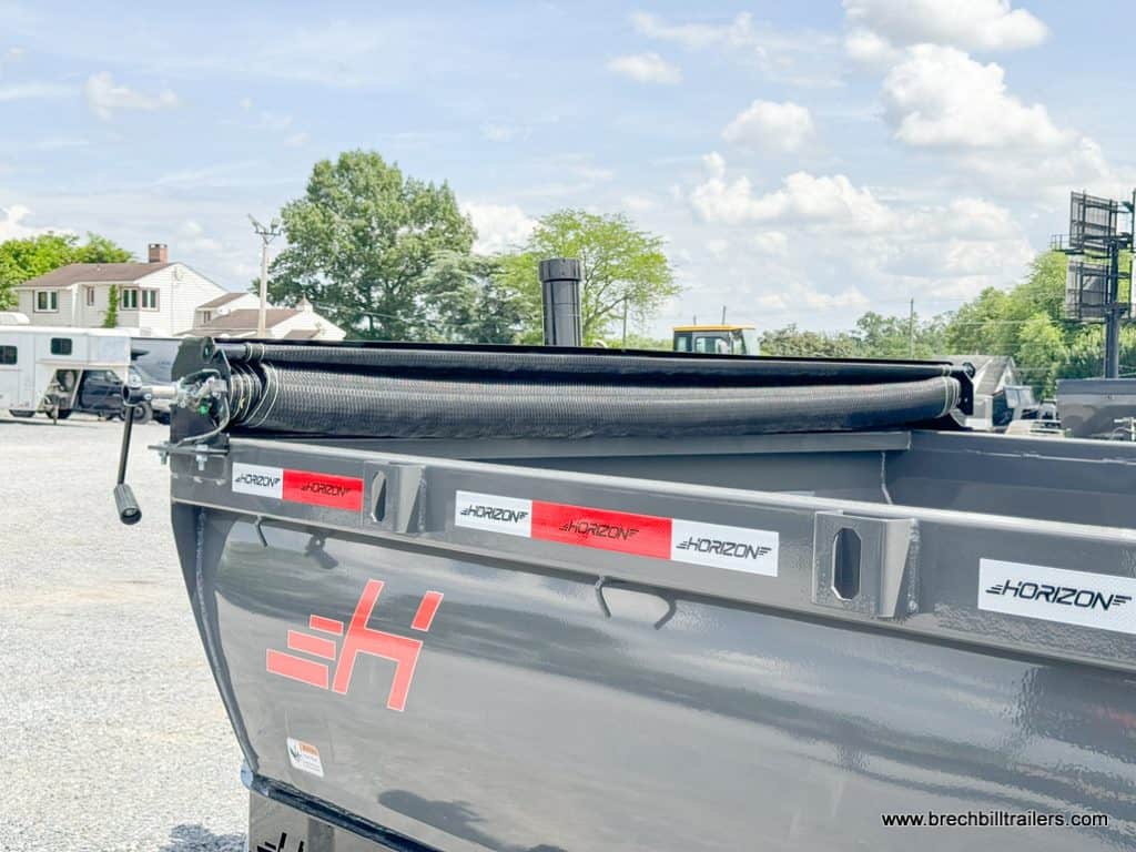New tarp system installed on a new Horizon HD 14k Dump Trailer