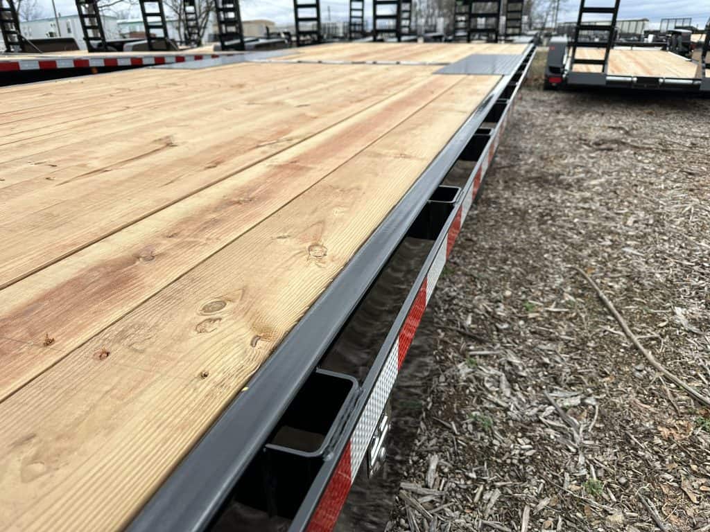The new deck on a Bwise trailer.