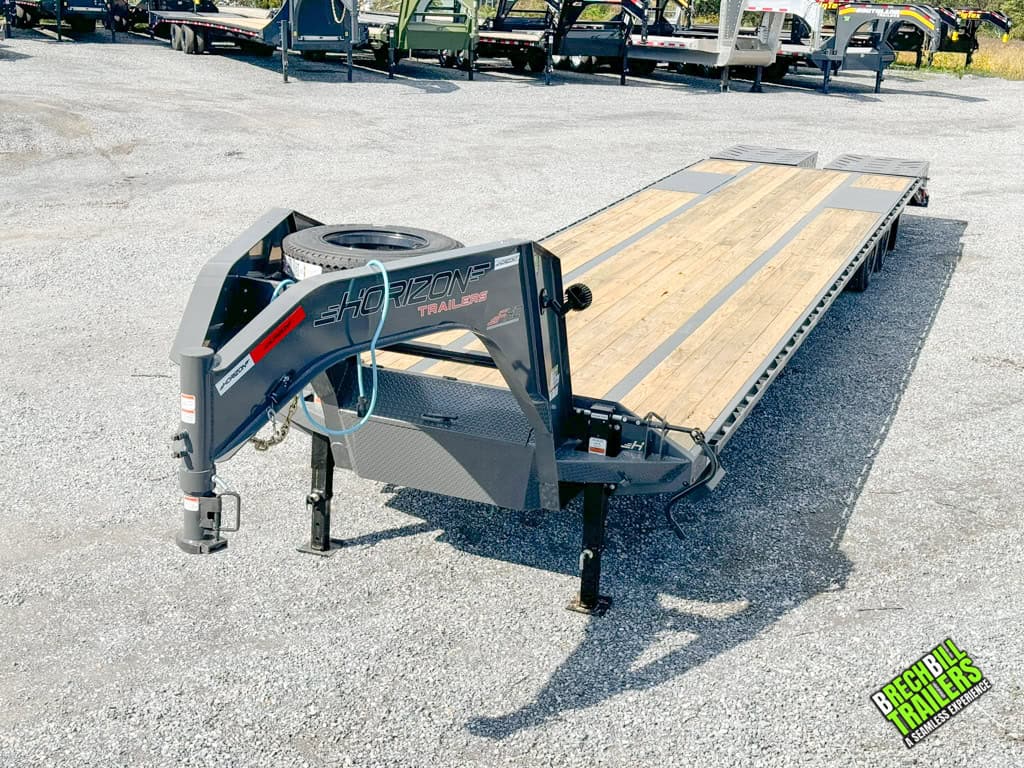 Horizon 40ft Flat Deck Gooseneck Trailer for sale at Brechbill Trailers
