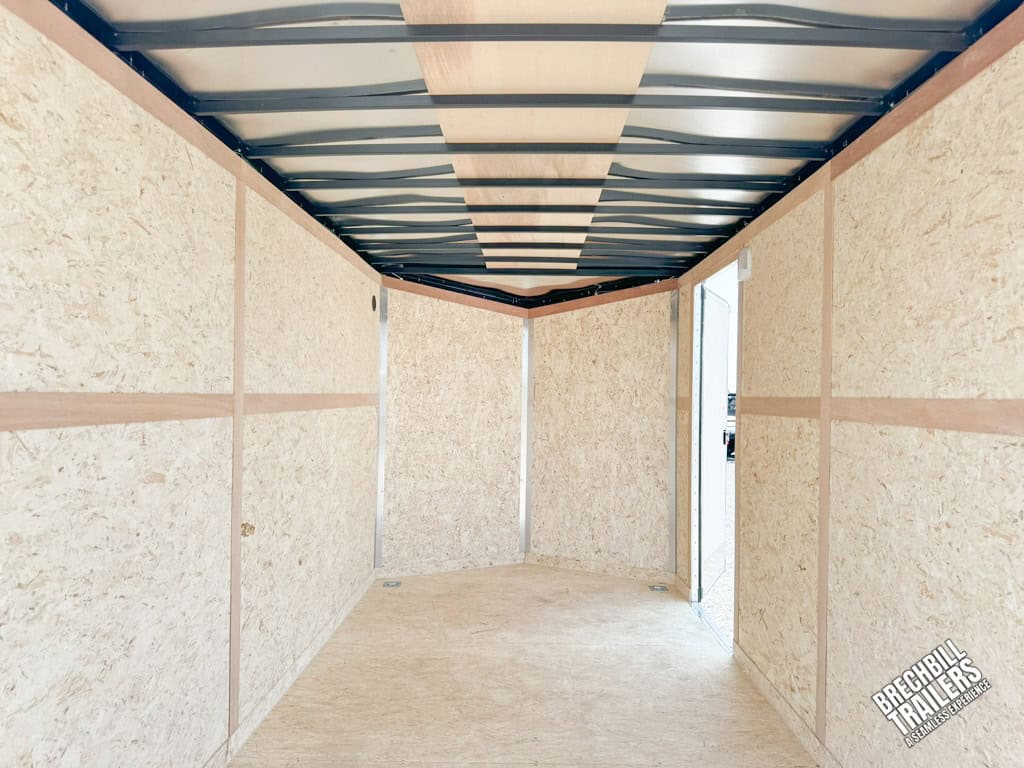 Inside view of the 7x14 trailer