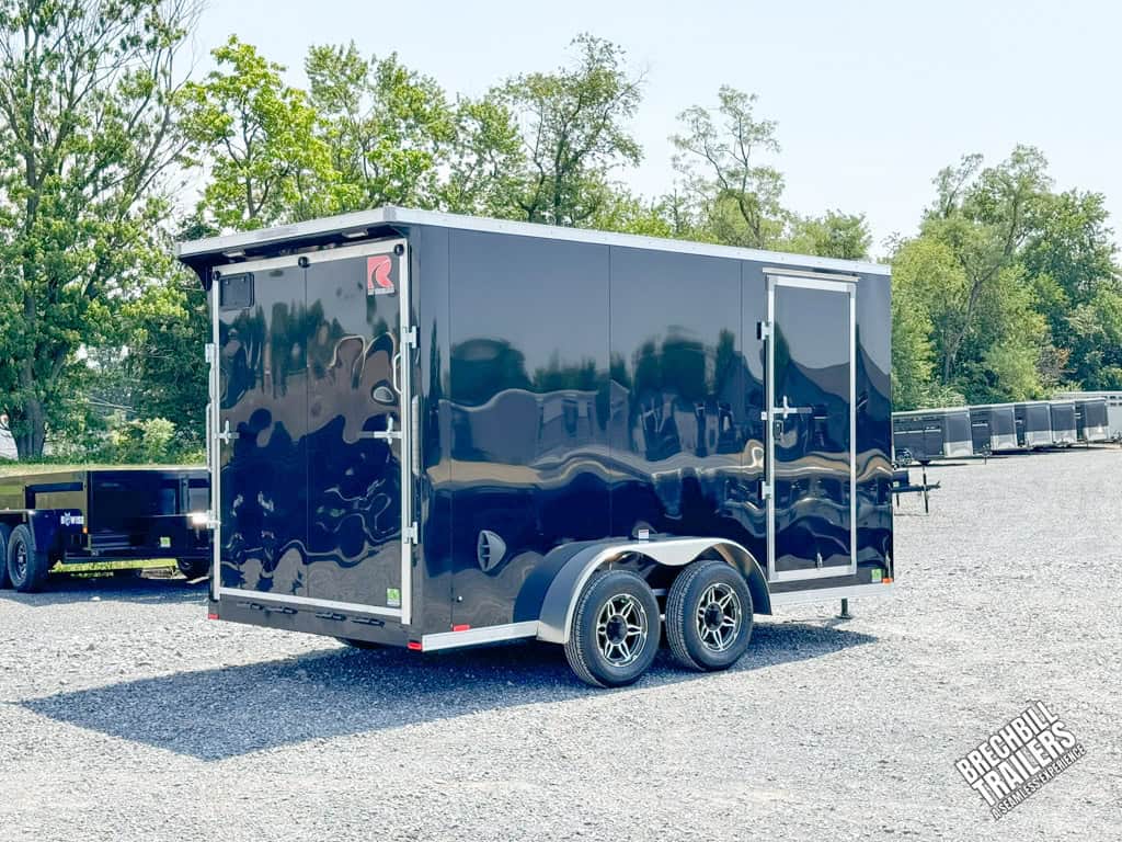 Brand new RC Flat Top Wedge Enclosed Cargo Trailer
