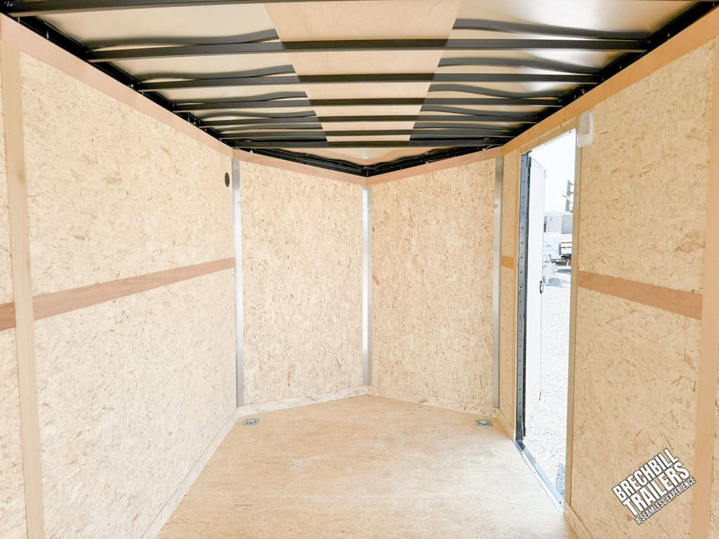 Interior of the RC Flat Top Wedge Enclosed Cargo Trailer