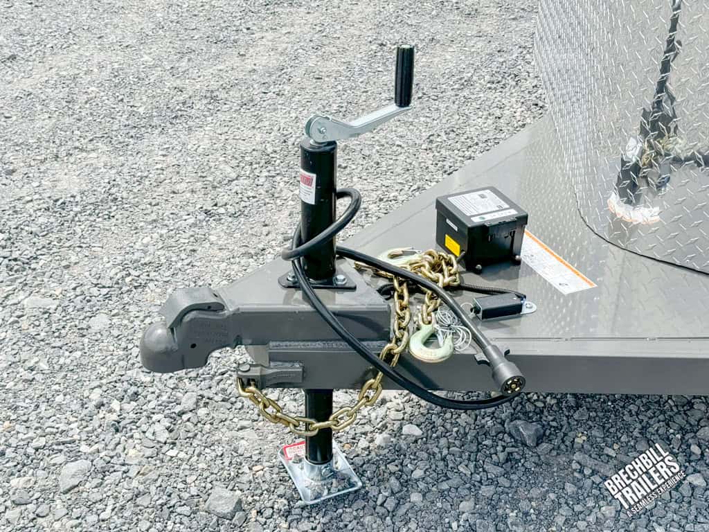 Trailer coupler disconnected while it's parked.