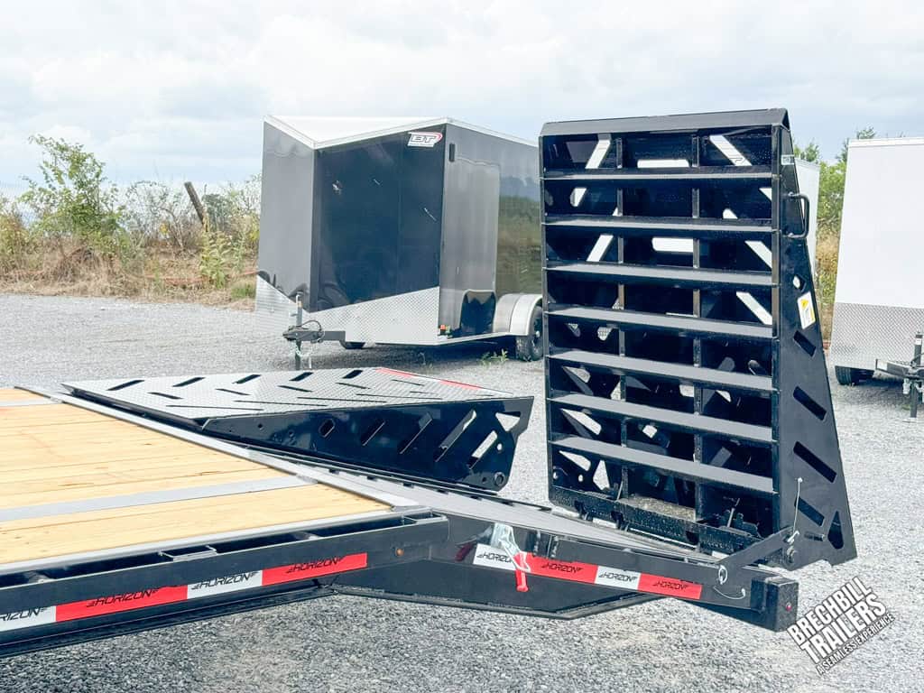 The ramps folding out