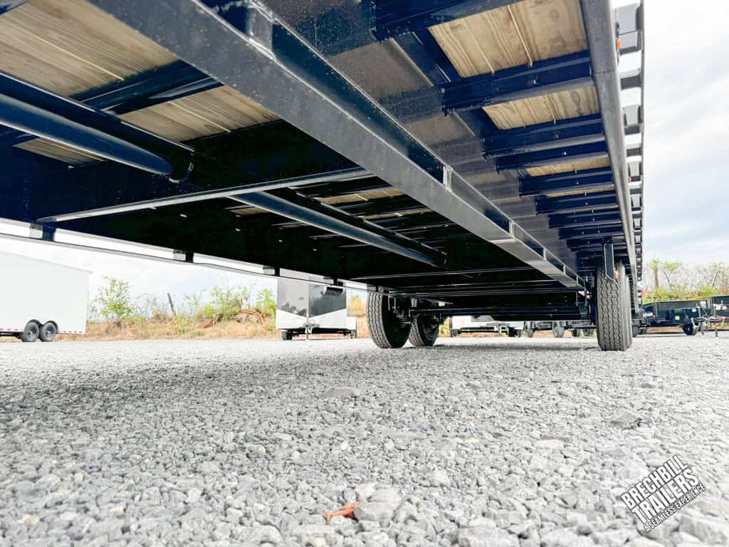 View showing bottom of the trailer