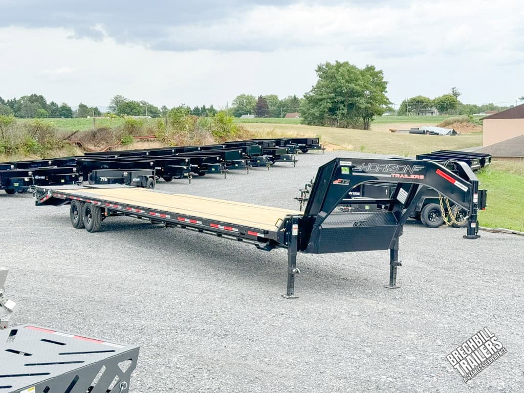 Horizon 40ft Deck Over Gooseneck Trailer parked for sale