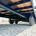 Bottom of the Bwise 17K HD Deck Over Equipment Trailer