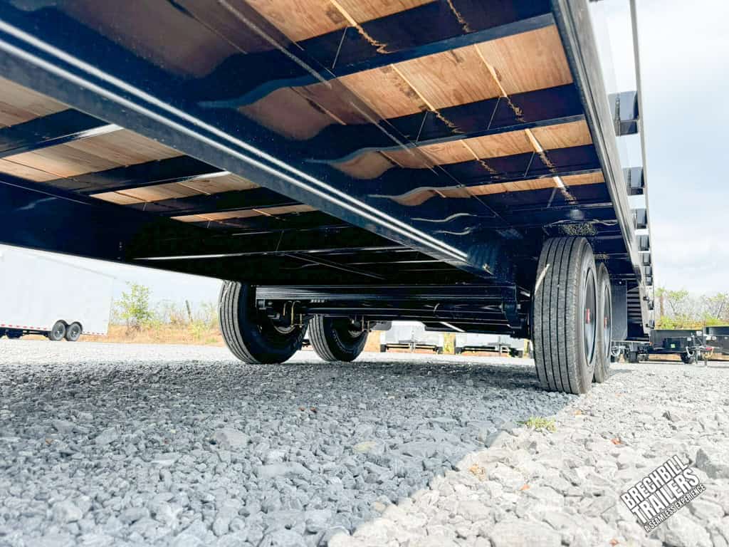 Bottom of the Bwise 17K HD Deck Over Equipment Trailer
