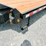 Closeup of the Bwise 17K HD Deck Over Equipment Trailer