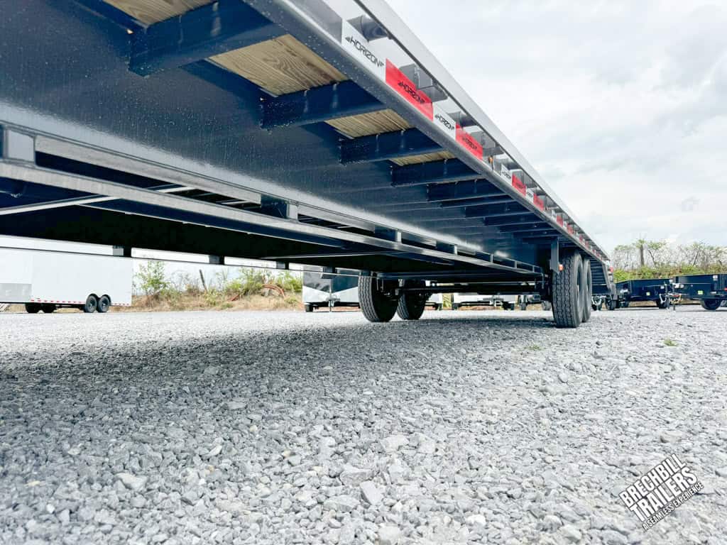 Looking down bottom of the trailer.