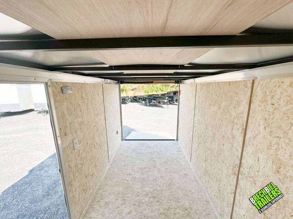 Inside looking out Look ST DLX Enclosed Cargo Trailer