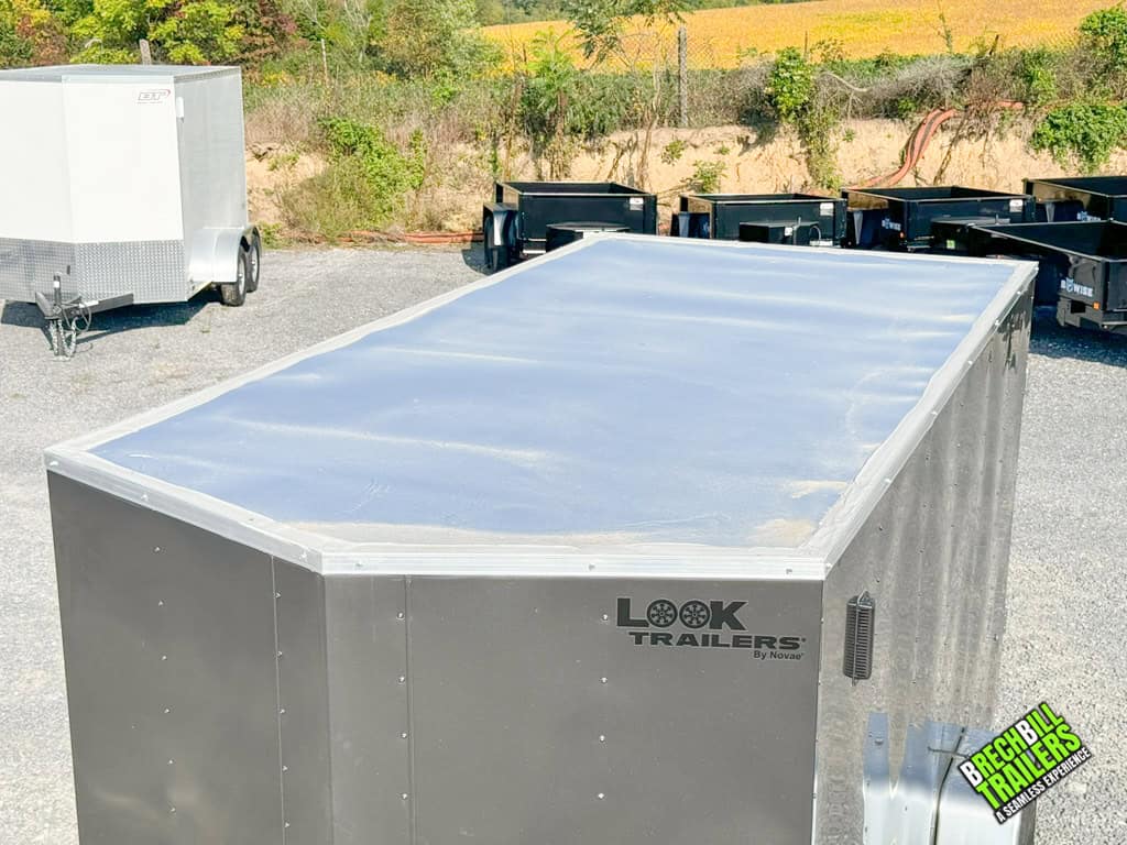 The roof on the Look ST DLX Enclosed Cargo Trailer
