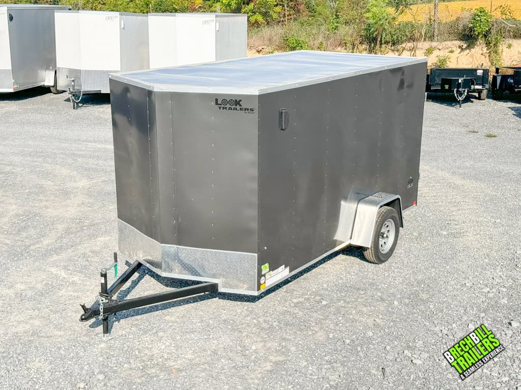 Look ST DLX Enclosed Cargo Trailer displayed at the Brechbill Trailers dealership