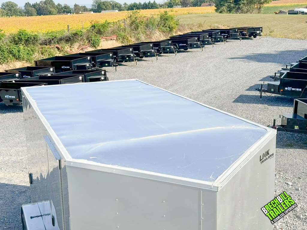 Roof on a new Look ST DLX Enclosed Cargo Trailer