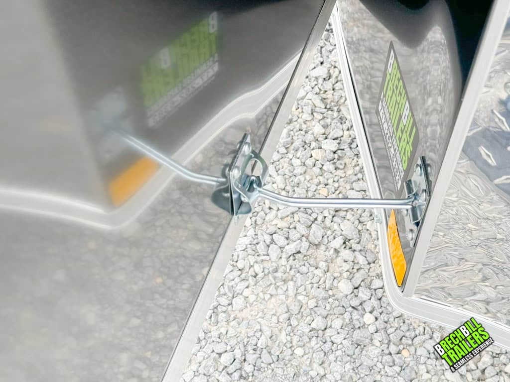 door latch on the Look Element Enclosed Cargo Trailer