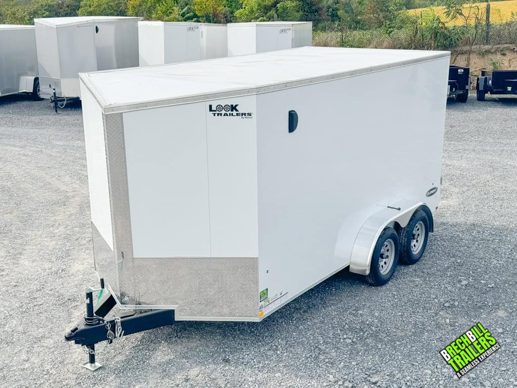 LOOK Trailers Element cargo trailer parked.
