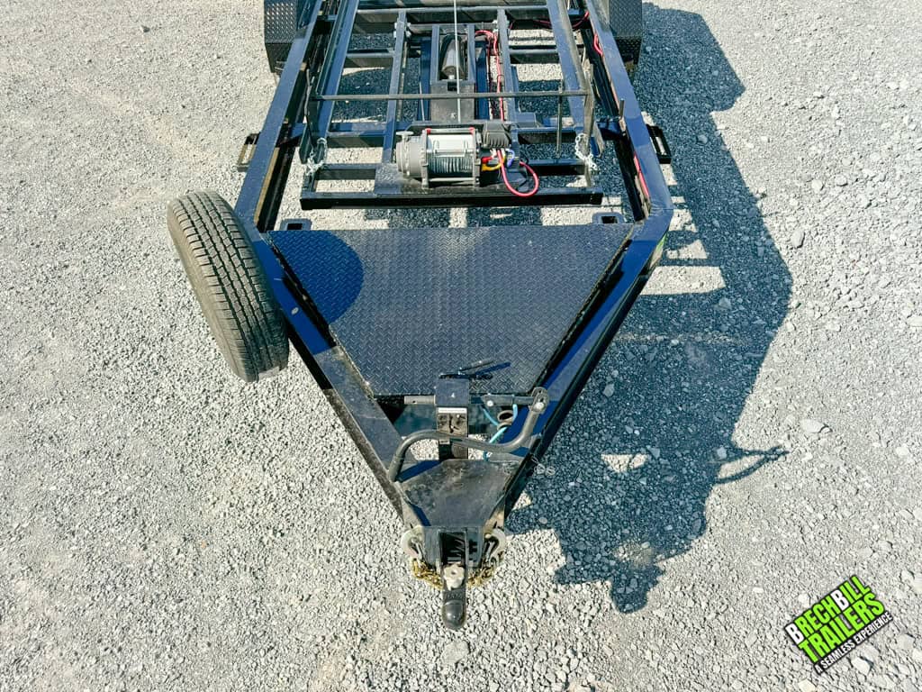 A Horizon Roll Off Trailer without anything on it.
