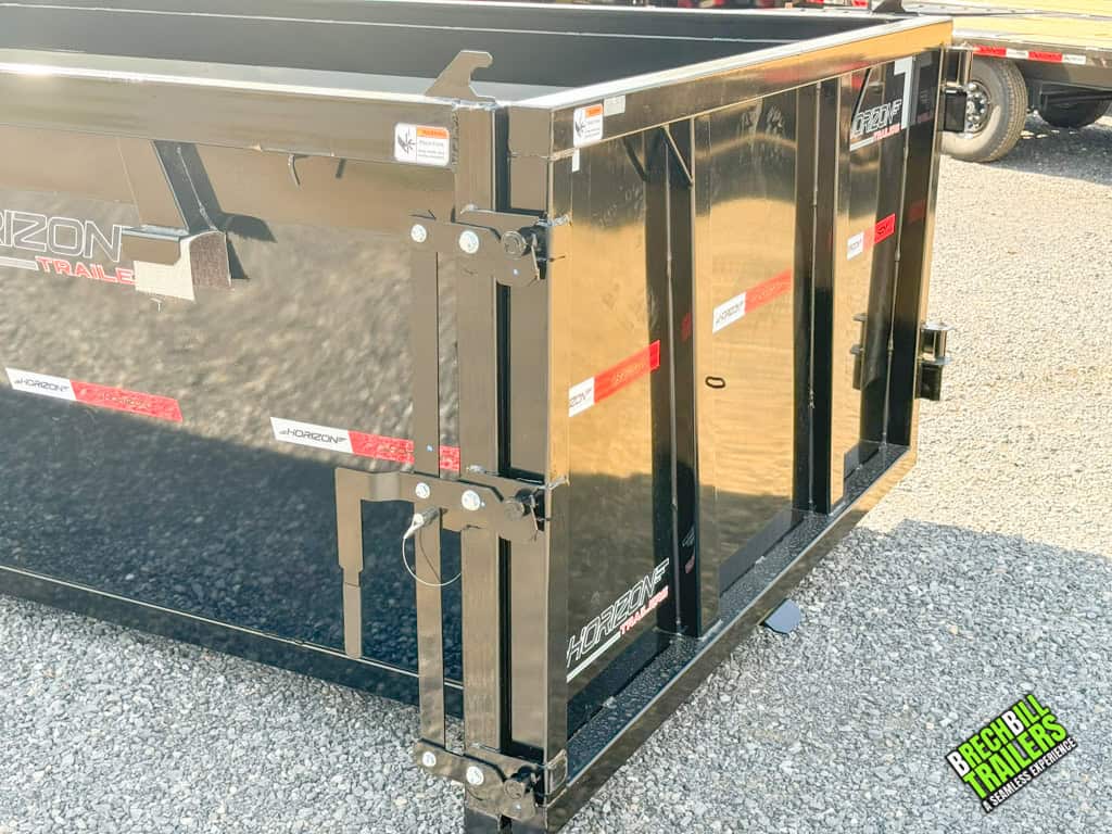 Door lock and opening mechanism on a new Horizon Roll Off Dumpster
