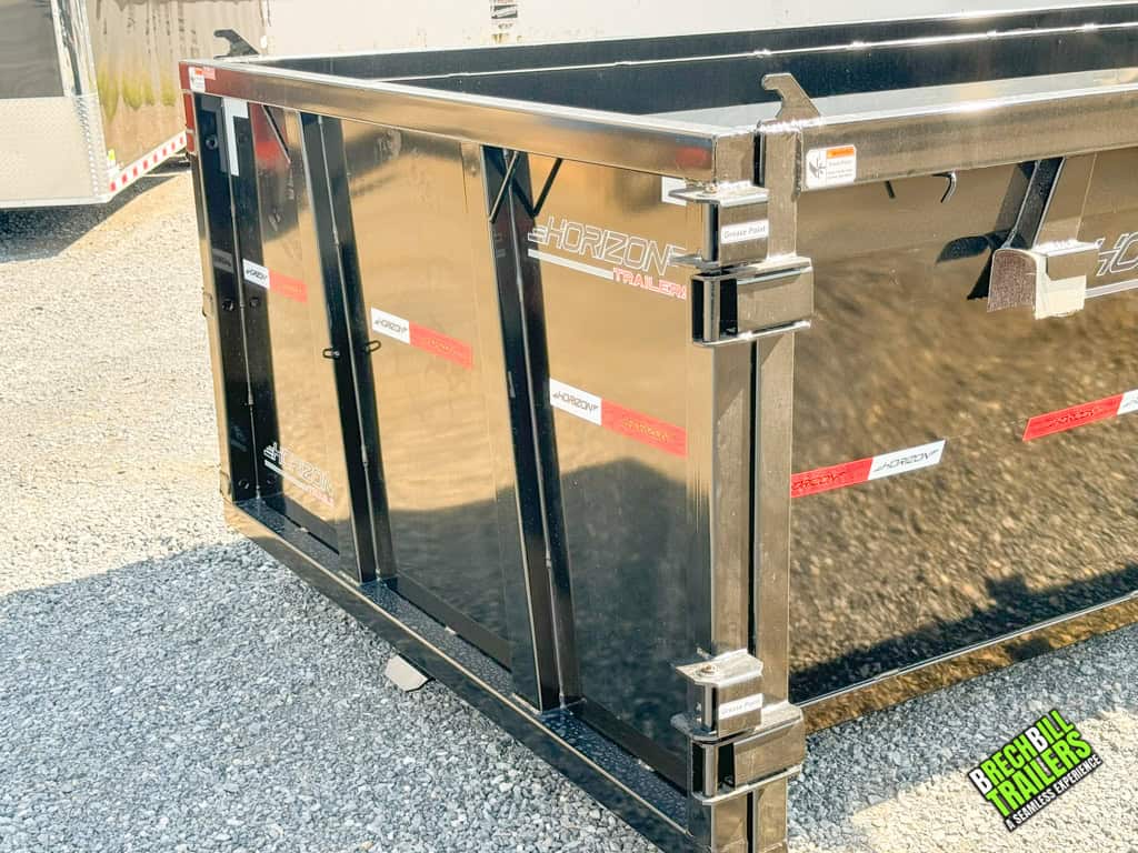 The Horizon Roll Off Dumpster with new black paint.